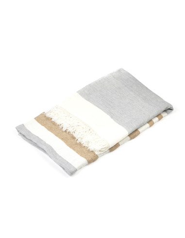 Foutah Ash Stripe Gris/Sable 110/180