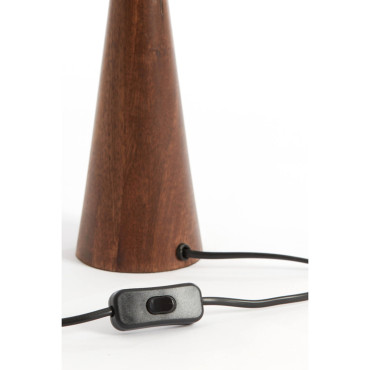 Pied De Lampe Festina Bois Brun Rouge D9/33 2