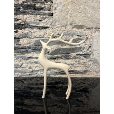 Accessoire Salon Cerf Debout Creme 15/4/25