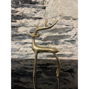 Accessoire Salon Cerf Debout Or 13/5/24