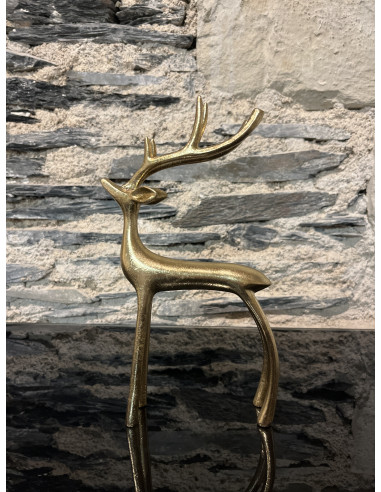 Accessoire Salon Cerf Debout Or 13/5/24