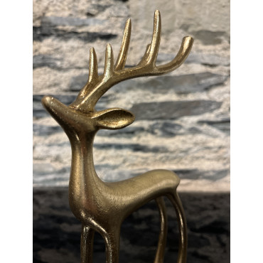 Accessoire Salon Cerf Debout Or 13/5/24 2