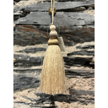 Accessoire Salon Gland De Clef Bulles Beige