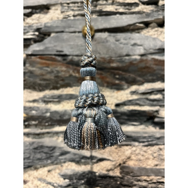 Accessoire Salon Gland De Clef Classique Court Bleu