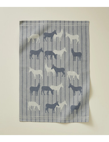 Torchon Jacquard Rdv Au Pré Bleu