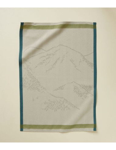 Torchon Jacquard Grandeur Nature Kaki