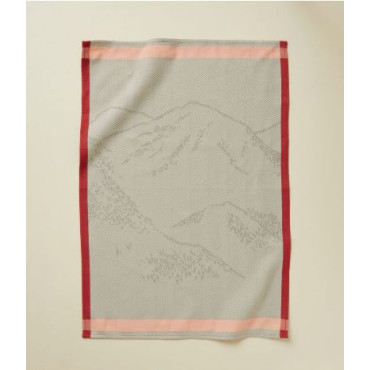 Torchon Jacquard Grandeur Nature Bordeaux