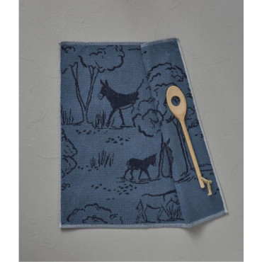 Serviette Invite Cévennes Bleu 50/50