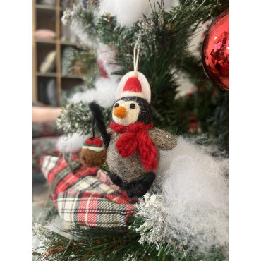 Accessoire Salon Pingouin Trio Noel