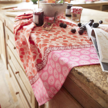 Torchon Cerise Griotte 80/60