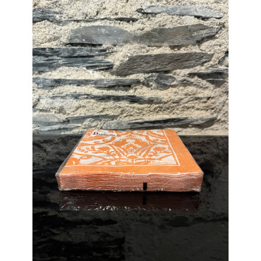 Serviette de table papier st tropez mandarin