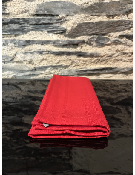 Serviette de table cerise x1