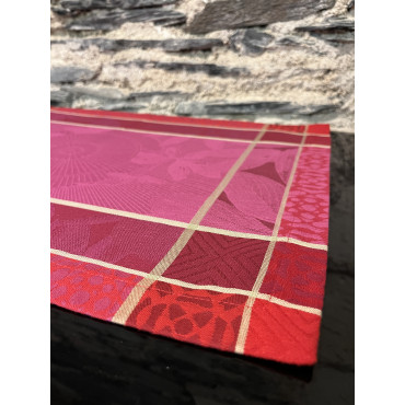Set de table jardin d'hiver rouge majeur  54/38