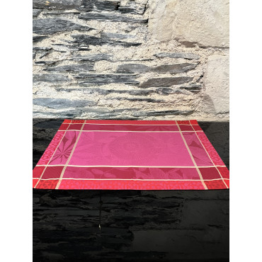 Set de table jardin d'hiver rouge majeur  54/38 2