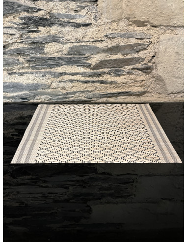 Set De Table Kadra Naturel/Noir 33/45