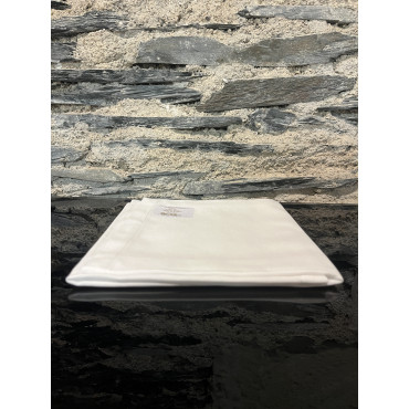 Serviette de table blanche satin  56/56 2