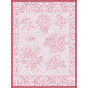 Torchon Baroque Jardin Rose-Pink Jacquard 80/60