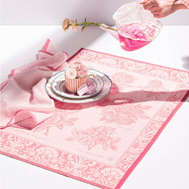 Torchon Baroque Jardin Rose-Pink Jacquard 80/60 2