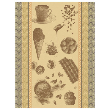 Torchon chocolat recette cacao  80/60