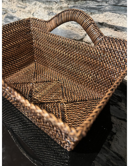 Panier rectangle anse