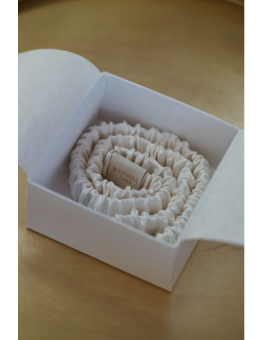 Bandeau cheveux silk powder white