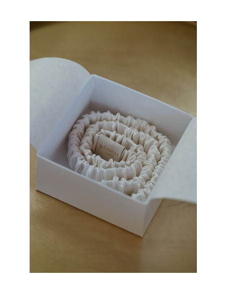 Bandeau cheveux silk powder white