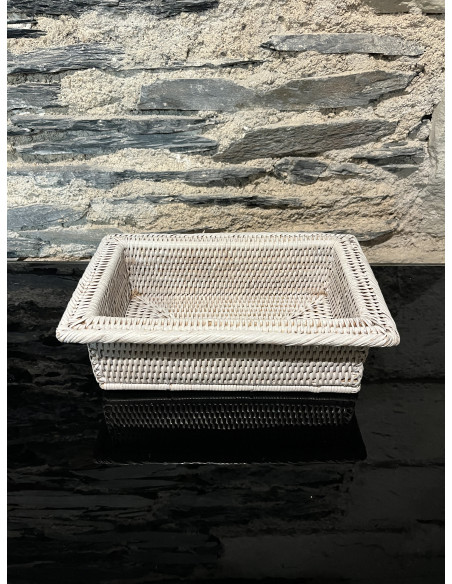 Corbeille rebord rectangle