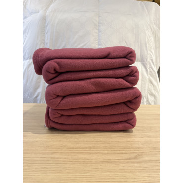 Couverture polaire prune  240/260