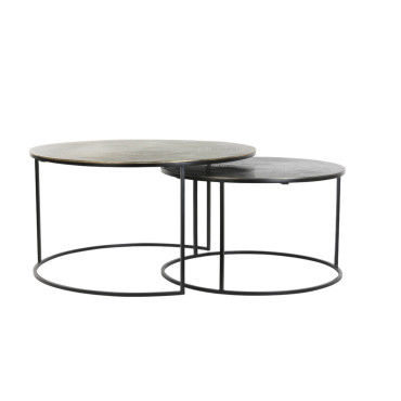 Table De Salon Primo Or/Anthracite