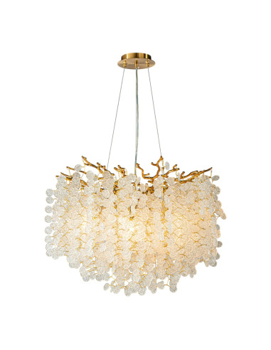 Suspension Pampille Or Verre 60