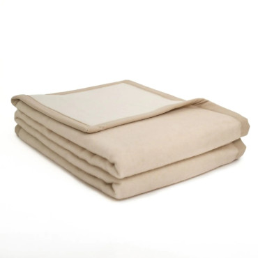 Couverture Sherpa Champagne Blanc 180/240