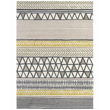 Tapis raita taupe  170/240
