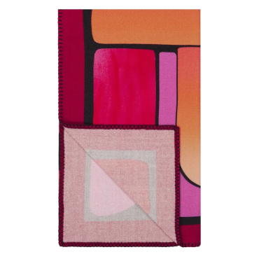 Plaid Graphe Magenta 130/180 2
