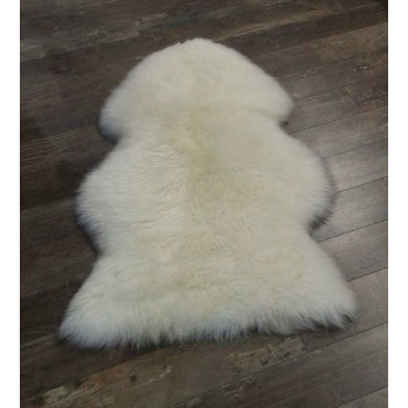 Tapis peau d'agneau nouvelle zelande blanc  100/110