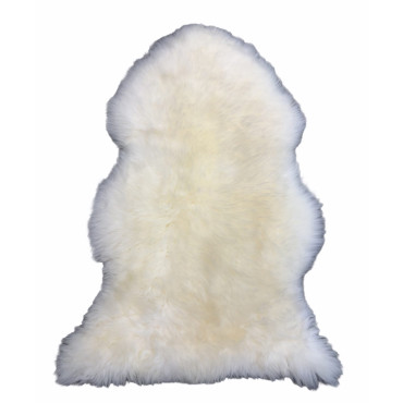 Tapis peau d'agneau nouvelle zelande blanc  100/110 2