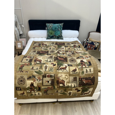 Plaid chasse tapisserie