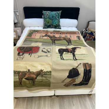 Plaid equitation n1 tapisserie