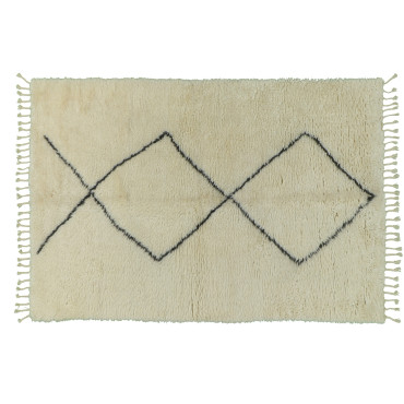 Tapis tulu model ivory charcoal  170/240