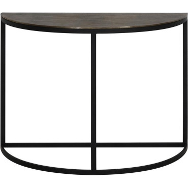 Mobilier peto bronze antique brut noir demi lune  100/42/76