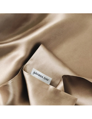 Taie silk french beige  50/75