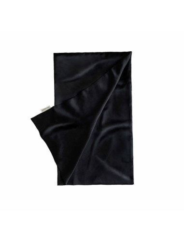 Taie silk midnight black  65/65