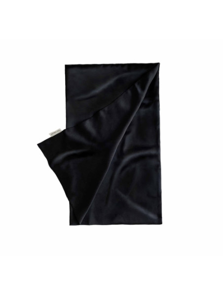 Taie silk midnight black  65/65