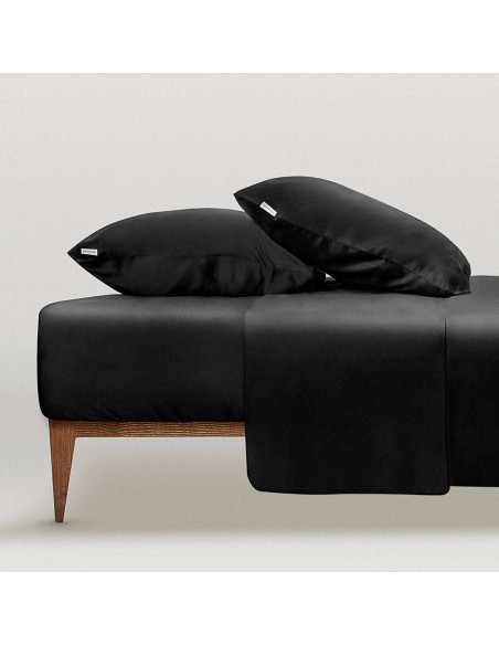 Taie silk midnight black  65/65
