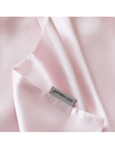 Taie silk blush pink  65/65