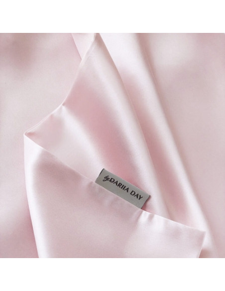 Taie silk blush pink  65/65