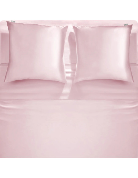 Taie silk blush pink  65/65