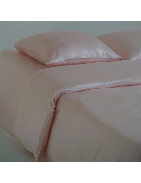 Taie silk blush pink  65/65