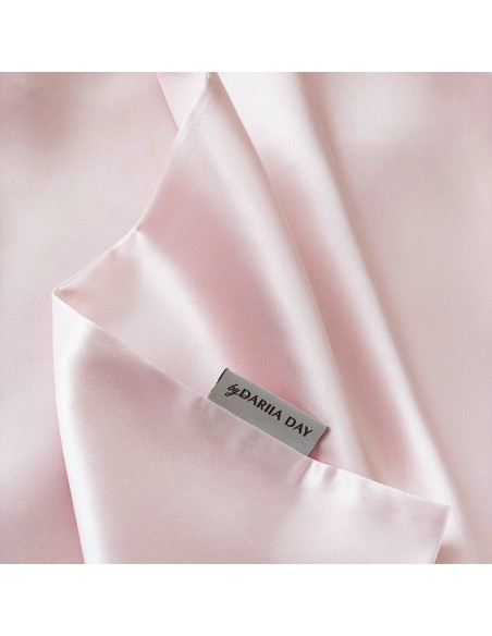 Taie silk blush pink  65/65