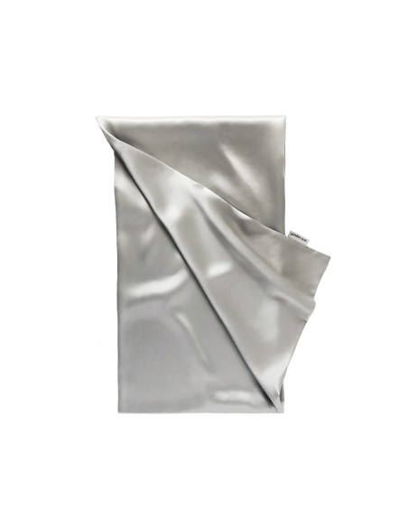 Taie silk silver grey  65/65