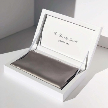 Taie silk silver grey 50/75 2